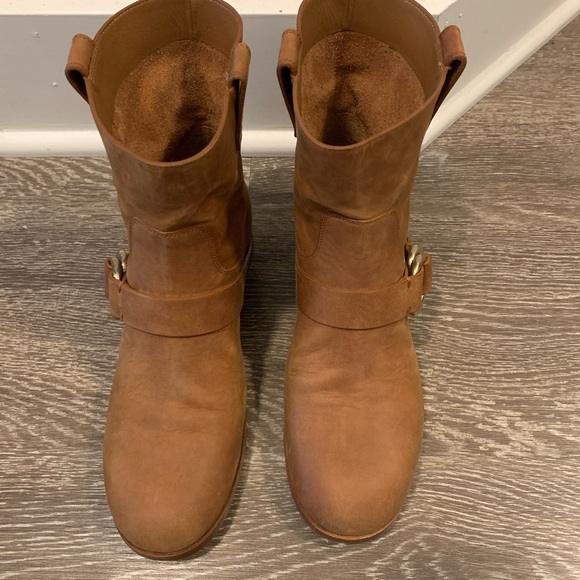 8.5 FRYE RICKI RING STRAP BOOT IN COGNAC - Picture 8 of 8